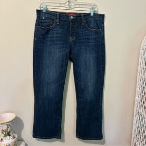 Lucky Brand Jeans Women’s 10 30 Blue Easy Rider Cropped Denim Stretch Midrise